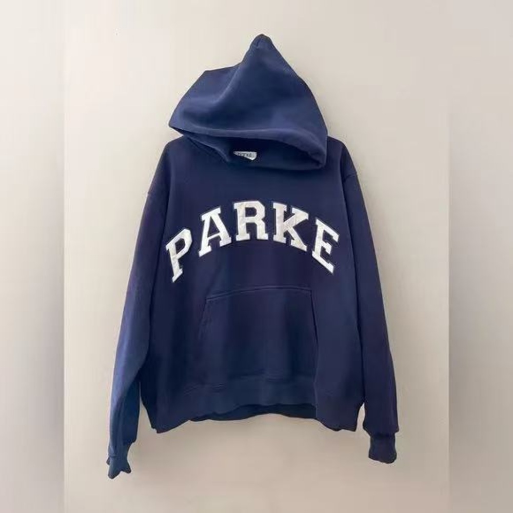 Parke Navy Blue Hoodie Sweatshirt